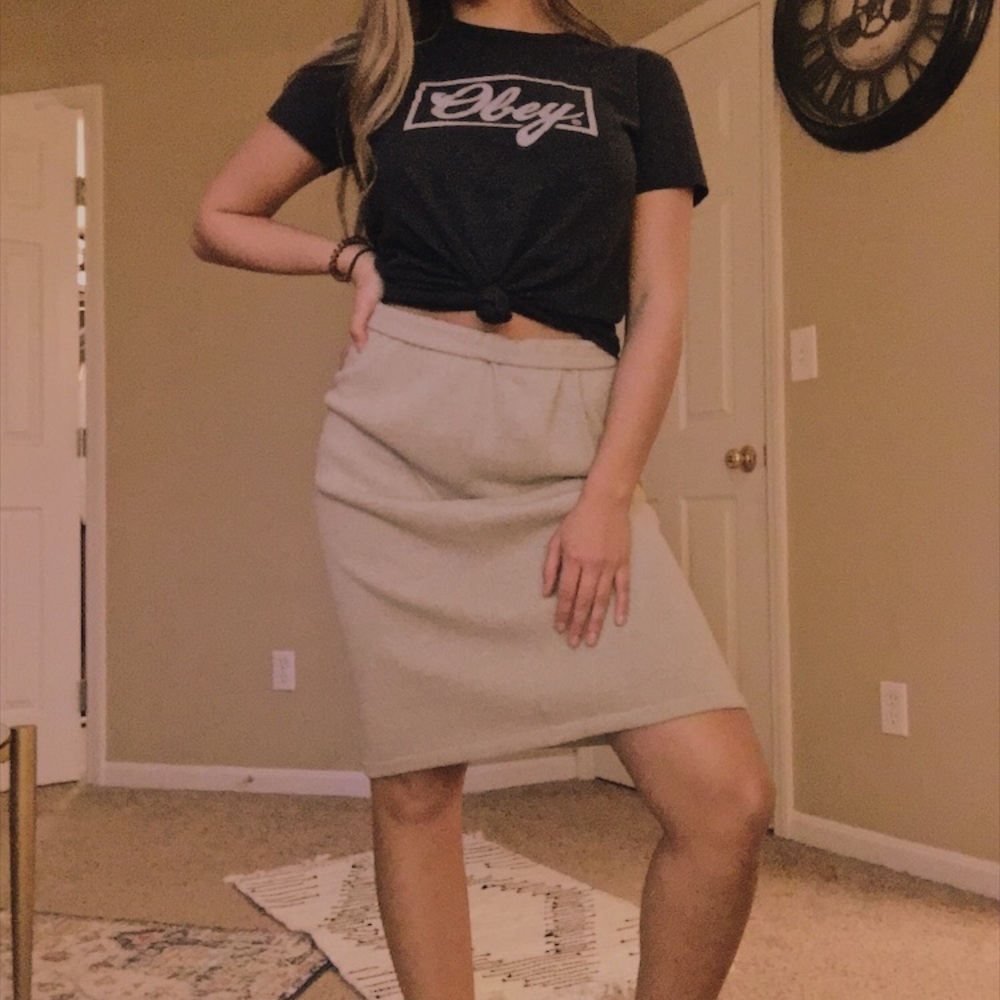 Tan skirt